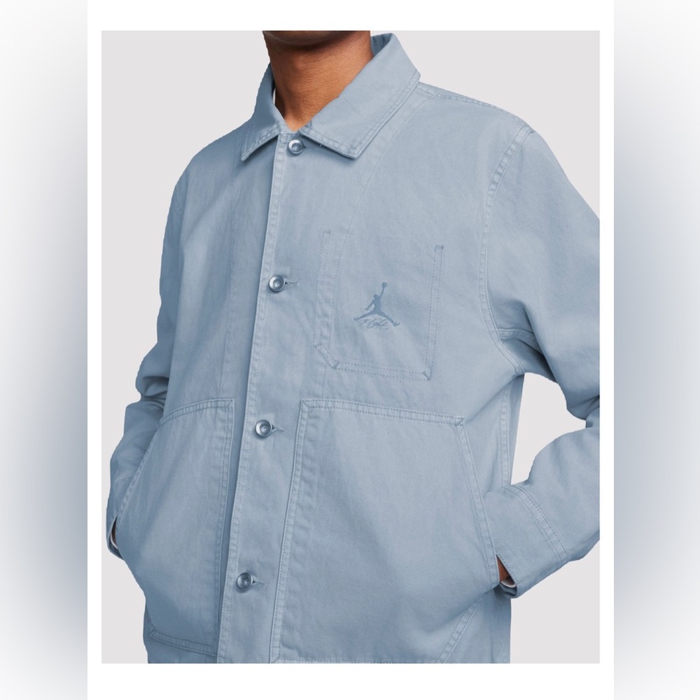 Nike Jordan Essentials Chicago Statement Blue Cotton Jacket - Men Small - New
